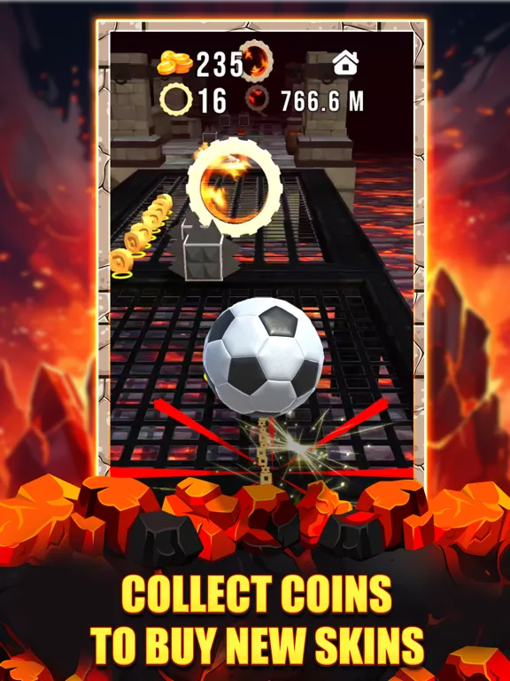 Tangkapan skrin Fireball Bouncing Master iPad 